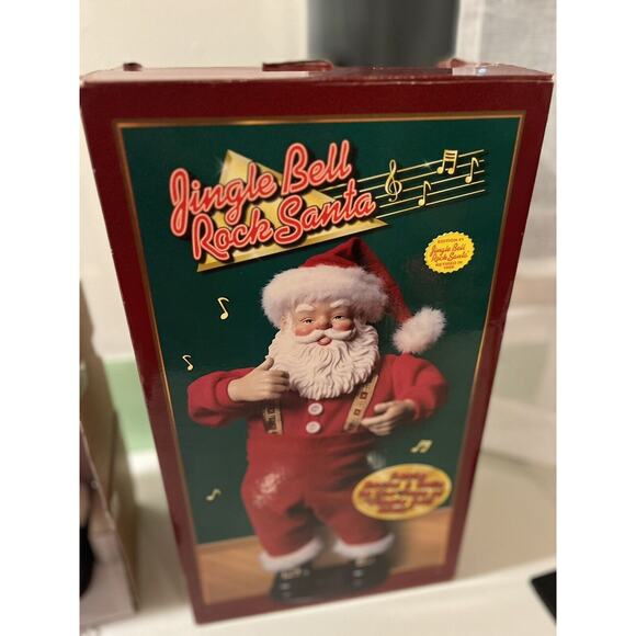 Jingle Bell Rock 16" Singing & Dancing Santa Claus AC Adapter 1998 in box - Picture 3 of 7